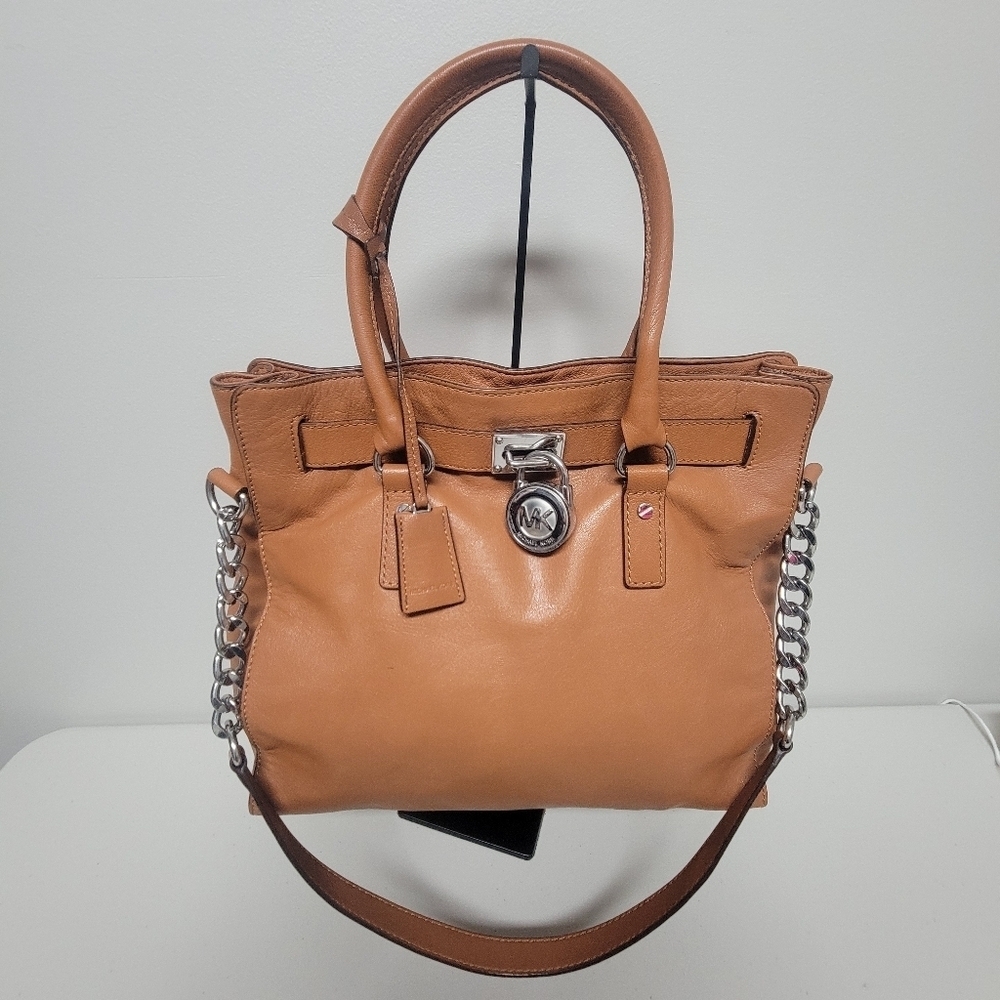 Michael Kors Hamilton Large Leather  Tote Bag Shoulder Bag.